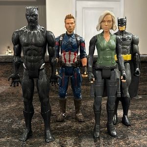 Marvel 2017 end Game Action Figures captain America Black widow Black Panther